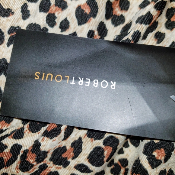 🐆 Robert Louis Sz Large 12 14 Animal Print Pants Stretch Waist NEW W/ Tag 🐆 - Picture 5 of 5